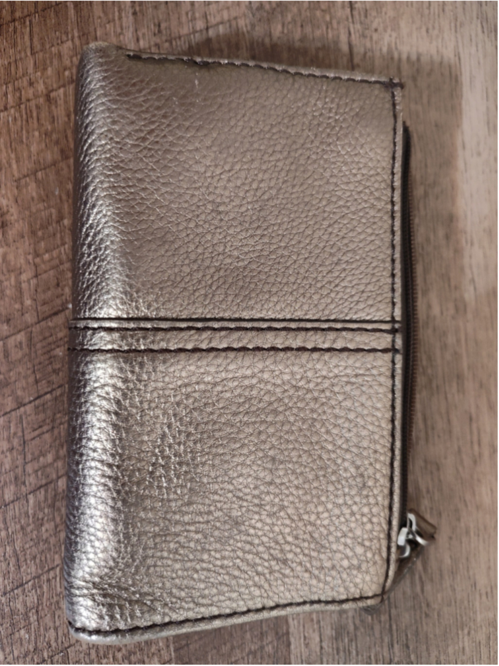 Women's Fossil Leather Wallet One Size Gold - Picture 2 of 9